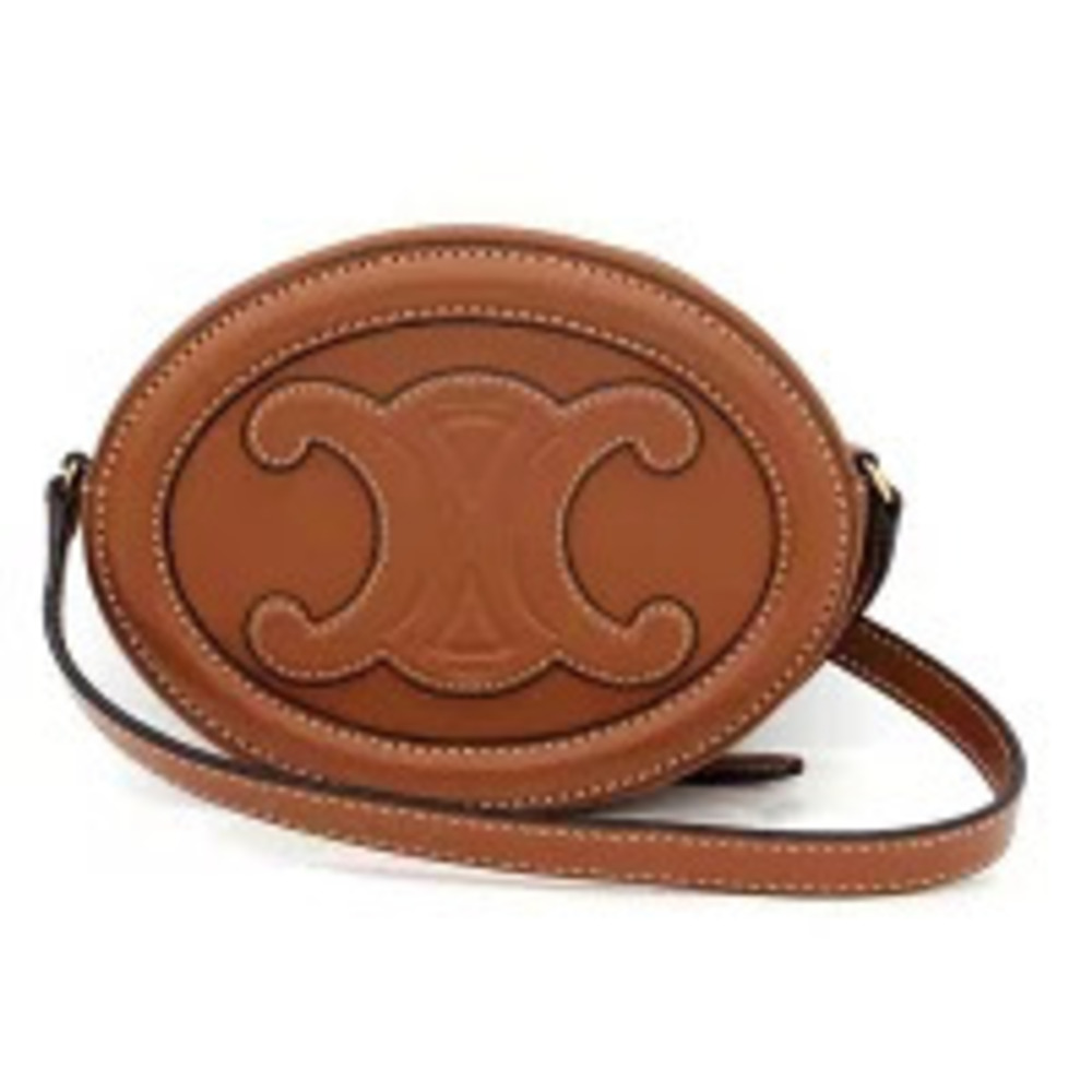 CELINE Oval Purse Triomphe Shoulder Bag DPQ SA